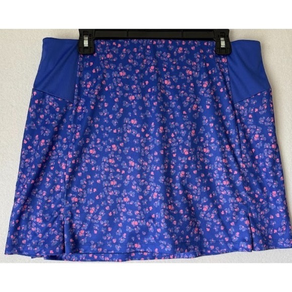 Grand Slam Pants - Grand Slam Performance Skort Skirt Women XL Blue Pink Print Athletic Golf Pocket